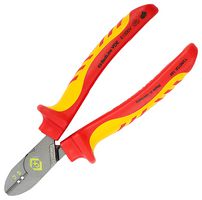 CK TOOLS T39073A 160-RND Cutter, w/ wire stripping notch, Side, 170 mm, Diagonal, 4 mm, RedLine Series