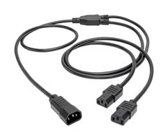 EATON TRIPP LITE P004-006-2C13 POWER CORD, IEC 320 C14/C13, 6FT, 10A