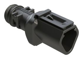 AMPHENOL SINE/TUCHEL ATBS-233-0305 BACKSHELL, RCPT CONN, 3POS, 180DEG, BLK