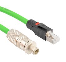 L-COM TRGPA402-10M SENSOR CORD, M12 PLUG-RJ45 PLUG, 32.8FT