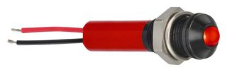 APEM Q8P3BXXR24E. LED INDICATOR 8MM PROMINENT 24VDC IP67