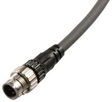 OMRON INDUSTRIAL AUTOMATION XS5H-D421-D80-P SENSOR CABLE, 4P, M12 RCPT-FREE END, 2M