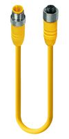 LUMBERG AUTOMATION RST 4-RKT 4-637/5M SENSOR CORD, 4P M12 PLUG-RCPT, 16.4