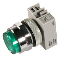 IDEC APW199D-G-120V PANEL MOUNT INDICATOR, LED, 22MM, GREEN,