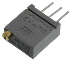 TT ELECTRONICS / BI TECHNOLOGIES 67WR100LF TRIMMER POTENTIOMETER, 100 OHM 20TURN TH