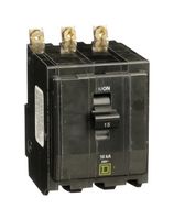 SQUARE D BY SCHNEIDER ELECTRIC QOB3155237 MINI CIRCUIT BREAKER, 15A, 240VAC, 3POLE