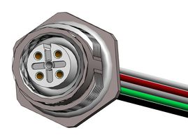 NORCOMP FPM12A05I12CR02. SENSOR CORD, 5P M12 RCPT-FREE END, 12"