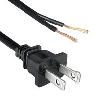 QUALTEK ELECTRONICS 221002-01 POWER CORD, 1-15P/FREE END, 2.75M, 10A