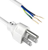 QUALTEK ELECTRONICS 311028-01 PWR CORD, STRIPPED LEAD, 10A, 125V, 79"
