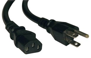 EATON TRIPP LITE P006-025 PWR CORD, NEMA 5-15P/IEC C13, 25FT, 10A