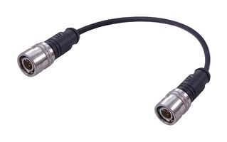 HARTING 21402020442010 CABLE ASSY, 4P M12 PLUG-PLUG, 3.3 , BLK