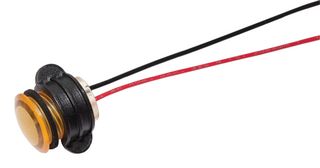 VCC / VISUAL COMMUNICATIONS COMPANY CNX714C400FVW LED INDICATOR, PANEL, 14MM, YELLOW, 28V