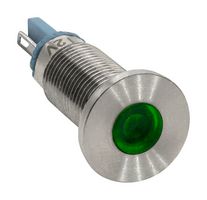 DIALIGHT 620-1203-304F 8MM PANEL MOUNT INDICATORS, GREEN