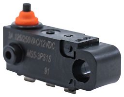E-SWITCH WS10850100F130SA MICROSWITCH, SPDT, 0.1A, 250V/48V, 130GF