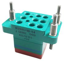 AMPHENOL PCD M12883/48-04S LC RELAY SOCKET, 11 POS, 25A, PANEL