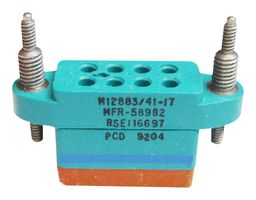 AMPHENOL PCD M12883/45-01S LC RELAY SOCKET, 8 POS, PANEL