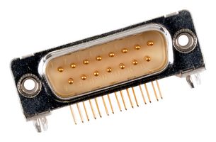 MOLEX / FCT 173109-0177. FCT DSUB RA PC PLG 15 PN W/CLINCH
