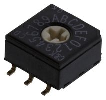 C&K COMPONENTS CD16RM0SBR. ROTARY SWITCH, HEXADECIMAL/0.4VA/20V/SMD