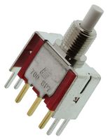 E-SWITCH 700SP7B10VS2RE PB SW, ROUND, SPDT, 0.4VA, 20V, SOLDER