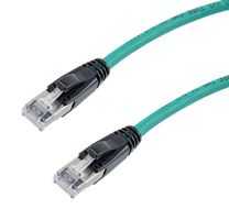 L-COM TRD626ASP-GRN-2F ENET CABLE, CAT6A, RJ45 PLUG-PLUG, 24"