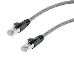 L-COM TRD626ASP-GRY-2F ENET CABLE, CAT6A, RJ45 PLUG-PLUG, 24"