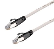 L-COM TRD626ASR-WHT-2F ENET CABLE, CAT6A, RJ45 PLUG-PLUG, 24"