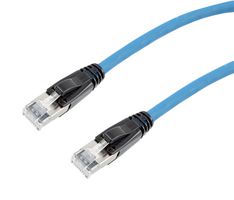 L-COM TRD626ASZ-BLU-5F ENET CABLE, CAT6A, RJ45 PLUG-PLUG, 5FT