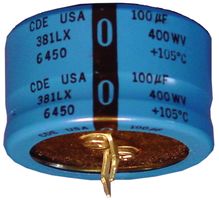 CORNELL DUBILIER 381LX222M200A052. ALUMINUM ELECTROLYTIC CAPACITOR 2200UF 2