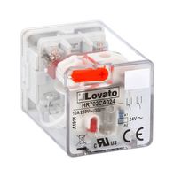 LOVATO ELECTRIC HR6XS41S RELAY SKT, 10A, 12POS, DIN RAIL, SPRING