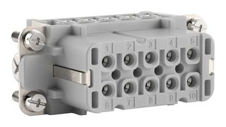 LAPP 10441100 HEAVY DUTY INSERT, RCPT, 10+PE POS, 16A