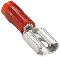 MOLEX 19019-0012 FEMALE DISCONNECT, 6.35MM, 22-18AWG, RED