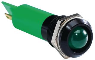 APEM Q12P1BXXG110E PANEL MOUNT INDICATOR, LED, 12MM, GREEN,