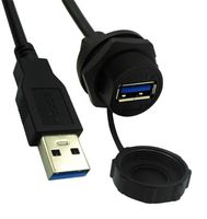 STEWART CONNECTOR 67U3BC-002-K USB CABLE, 3.0 A RECPT-A PLUG, 609.6MM