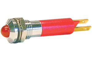 WAMCO WL-19040453 PANEL MOUNT INDICATOR, LED, 8MM, RED, 28