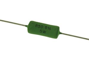 VISHAY AC05000005007JAC00 WIREWOUND RESISTOR, 0.5 OHM, 5W, 5%