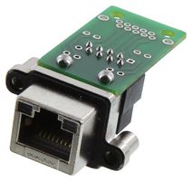 AMPHENOL COMMUNICATIONS SOLUTIONS MRJ5C8001 RUGGED RJ45 JACK, R/A 8P8C, 1PORT, TH