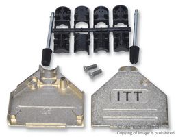 ITT CANNON DBFME-101 BACKSHELL, D SUB, DB, ZINC