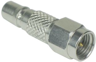 AMPHENOL RF 242263 ADAPTER, COAXIAL, QMA JACK-SMA PLUG, 50