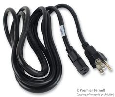 VOLEX 17503 10 B1 POWER CORD NEMA5-15P/IEC, 3M, 13A, BLACK