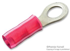 TE CONNECTIVITY - AMP 2-36153-5 TERMINAL, RING TONGUE, #10, CRIMP, RED