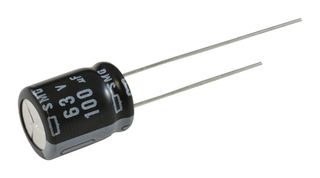 CHEMI-CON ESMG630ELL101MJC5S ALUMINUM ELECTROLYTIC CAPACITOR 100UF, 6