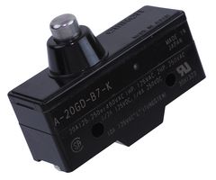 OMRON INDUSTRIAL AUTOMATION A-20GD-B7-K MICRO SW, SPRING PLUNGER, SPDT, 20A 500V