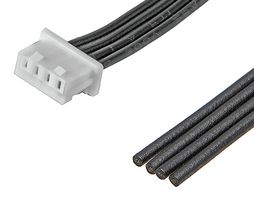 MOLEX 218112-0404. CABLE ASSY, 4POS RCPT-FREE END, 425MM