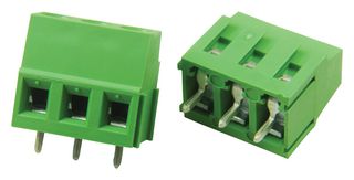 BUD INDUSTRIES DMB-4770-T3. TERMINAL BLOCK, PCB, 3 POSITION, 24-12AW