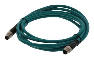 MOLEX 120049-0490 SENSOR CORD, 4P M12 PLUG-PLUG, 6.6