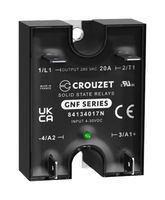 CROUZET 84134017N. SOLID STATE RELAY, 25A, 24-280VAC, PANEL