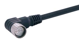 HARTING 21373600D74050 SENSOR CORD, R/A M23 RCPT-FREE END, 5M