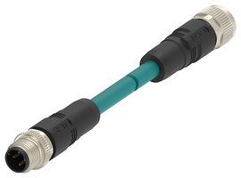 TE CONNECTIVITY TAD1453A201-001 SENSOR CORD, 4P M12 PLUG-RCPT, 500MM