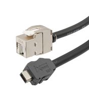 L-COM TRGIX606LZ-BLK-1M ENET CORD, IX B PLUG-RJ45 JACK, 3.3