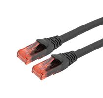 L-COM TRD624AUF-BLK-40F ENET CORD, CAT6A, RJ45 PLUG-PLUG, 40